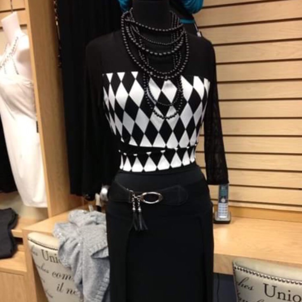 Fitted Checkered top